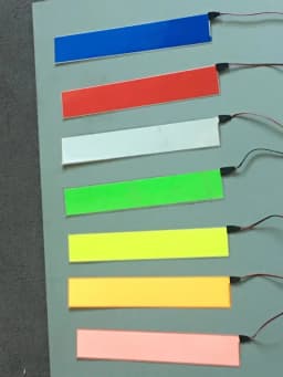 5*30cm Electroluminescent Tape EL LED Strip Light DIY Flexible Neon Lights Glow Rope Party Dec USB 12V Battery Backlight Panel