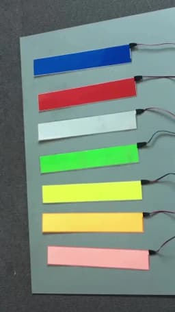 5*30cm Electroluminescent Tape EL LED Strip Light DIY Flexible Neon Lights Glow Rope Party Dec USB 12V Battery Backlight Panel