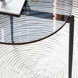 Coffee Table Leisure Round Table Tempered Glass Sofa Side End Table with Sleek Metal Legs for Living Room Office