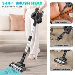 DayPlus 3 IN 1 Cordless Vacuum Cleaner 3800W Hoover Upright Lightweight Handheld Bagless Stick Vacuum Cleaner Brushless 30KPA