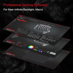 Redragon K585 PRO Wireless One-Handed Mechanical Keyboard 42 Keys 3-Mode RGB 7 Onboard Macro Keys Detachable Wrist Support
