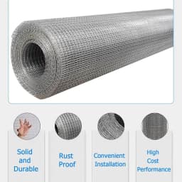 DayPlus Galvanized Welded Wire Mesh Gauze Welded Wire Mesh No Rust Mesh Hot-dipped for Chickens, Rabbits, Dogs, Building tools