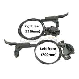 Hydraulic Disc Brake Set Bicycle 800/1550mm MTB Mountain Road Bike Oil Brakes Front Rear for XT M8000 Lever Caliper Cycling Kit