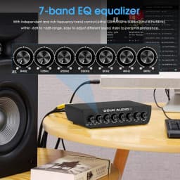 Nobsound T7 7-Band Equalizer Balanced XLR / RCA Preamp for Home Amplifier
