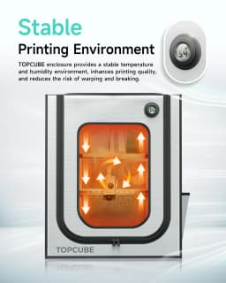 Yoopai 3D Printer Enclosure for Bambu Lab A1 3D Printer House Cover with LED Light Constant Temperature Large 550 X 600 X 670mm