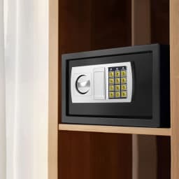 Digital Electronic Security Safe Box with Digital Keypad, 8.5L Steel Construction Cash Safe for Home Office Hotel