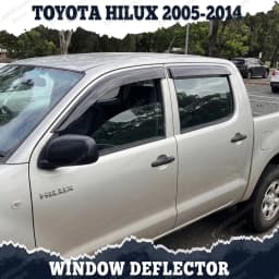 For Toyota Hilux Vigo 2005-2014 Window Deflector‌ Smoke Black Window Visor Weather Shields Sun Rain Guard Double Cab