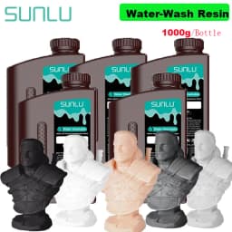 SUNLU 5KG ABS-Like/ Standard / Water-Wash/ 14K High Precision Resin 405nm Rapid UV-Curing Photopolymer Resin 1KG/Bottle
