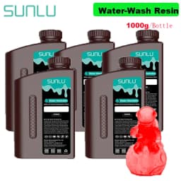 SUNLU 5KG ABS-Like/ Standard / Water-Wash/ 14K High Precision Resin 405nm Rapid UV-Curing Photopolymer Resin 1KG/Bottle