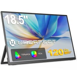 UPERFECT 18.5 Inch Computer Gaming Display Portable Monitor 120HZ IPS Laptop HDMI USB C External Screen With VESA Adjust Stand