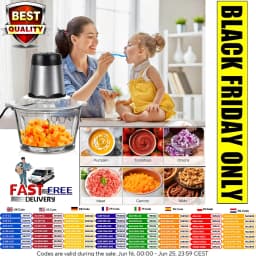 DayPlus Electric Meat Grinders Food Crusher Stainless Steel Multifunctional Vegetable Slicer Processor Chopper Kitchen Appliance