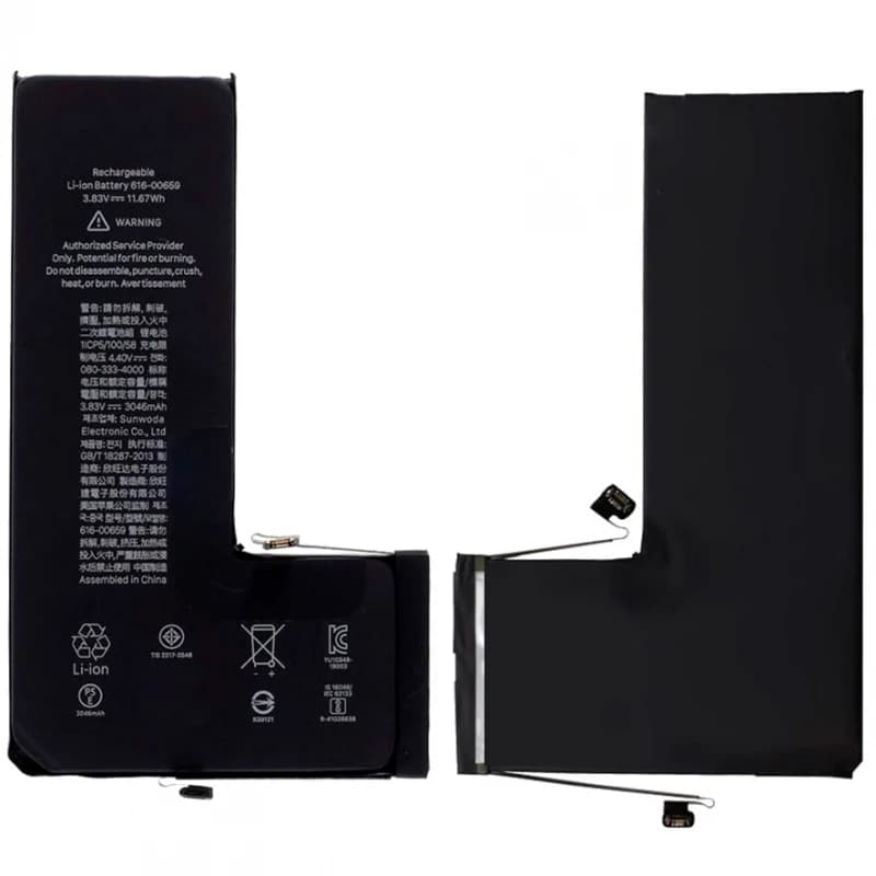 Battery 616-00659 for Apple iPhone 11 Pro 3046 Mah Large Internal Capacity # Apple iPhone 11 Pro (A2215, A2217, A2160)