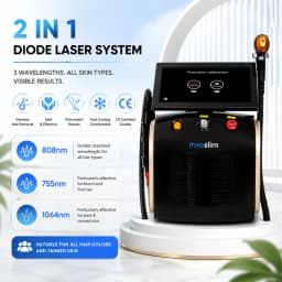 Professional 2 IN 1 Portable 808nm Diode La Hair Removal Machine Picosecond Tattoo Removal Ice Platinum Cooling Beauty Equipment