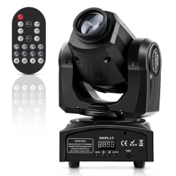 U'King 60W LED Moving Head Light Mini Spot Gobo Stage Light DMX512 Remote Pattern Beam Effect Light for Disco Wedding DJ Party