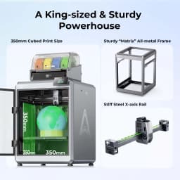 Creality K2 Plus Combo Multicolor 3D Printer 600mm/s Fast Printing Speed 350x350x350mm Cubed Print Size Dual AI Cameras K2plus