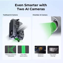 Creality K2 Plus Combo Multicolor 3D Printer 600mm/s Fast Printing Speed 350x350x350mm Cubed Print Size Dual AI Cameras K2plus