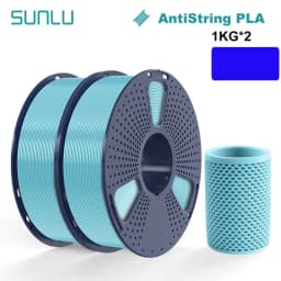 SUNLU 2KG 3D AntiString PLA/PLA Meta/High Speed PLA Filament 1.75mm 1KG/Roll 3D Printer Neatly Wound 3D Filament for 3D Printer