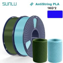 SUNLU 2KG 3D AntiString PLA/PLA Meta/High Speed PLA Filament 1.75mm 1KG/Roll 3D Printer Neatly Wound 3D Filament for 3D Printer