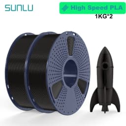SUNLU 2KG 3D AntiString PLA/PLA Meta/High Speed PLA Filament 1.75mm 1KG/Roll 3D Printer Neatly Wound 3D Filament for 3D Printer
