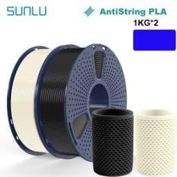 SUNLU 2KG 3D AntiString PLA/PLA Meta/High Speed PLA Filament 1.75mm 1KG/Roll 3D Printer Neatly Wound 3D Filament for 3D Printer