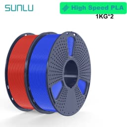 SUNLU 2KG 3D AntiString PLA/PLA Meta/High Speed PLA Filament 1.75mm 1KG/Roll 3D Printer Neatly Wound 3D Filament for 3D Printer