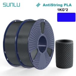 SUNLU 2KG 3D AntiString PLA/PLA Meta/High Speed PLA Filament 1.75mm 1KG/Roll 3D Printer Neatly Wound 3D Filament for 3D Printer