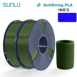 SUNLU 2KG 3D AntiString PLA/PLA Meta/High Speed PLA Filament 1.75mm 1KG/Roll 3D Printer Neatly Wound 3D Filament for 3D Printer