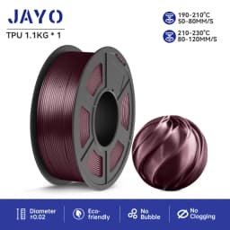 JAYO PLA PLUS SILK/TPUSILK /SKDC SILK 3D Printer Filament 1Rolls/1.1kg 1.75mm 100% No Bubble FDM 3D Printer Materials DIY Gift