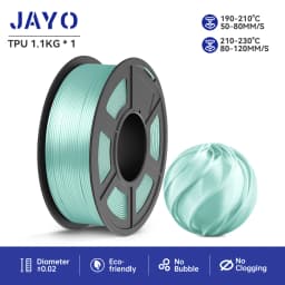JAYO PLA PLUS SILK/TPUSILK /SKDC SILK 3D Printer Filament 1Rolls/1.1kg 1.75mm 100% No Bubble FDM 3D Printer Materials DIY Gift