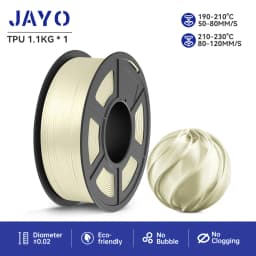 JAYO PLA PLUS SILK/TPUSILK /SKDC SILK 3D Printer Filament 1Rolls/1.1kg 1.75mm 100% No Bubble FDM 3D Printer Materials DIY Gift
