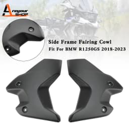 Side Frame Fairing Cowl Guards Radiator Cover for BMW R1250GS 2018-2023 Black