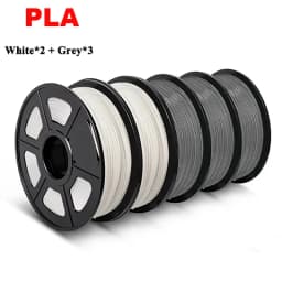 SUNLU Mix-Color 5Roll PLA/PLA PLUS 2.0 Filament 1.75mm 1kg Spool (2.2lbs) Neatly Wound Filament Fit Most FDM Printer