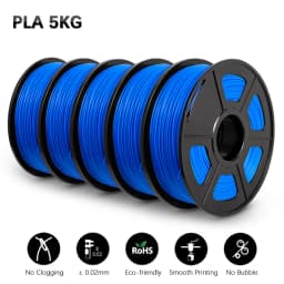 SUNLU Mix-Color 5Roll PLA/PLA PLUS 2.0 Filament 1.75mm 1kg Spool (2.2lbs) Neatly Wound Filament Fit Most FDM Printer