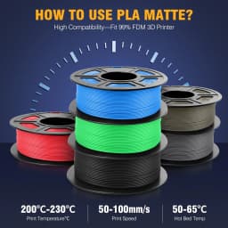 SUNLU Mix-Color 5Roll PLA/PLA PLUS 2.0 Filament 1.75mm 1kg Spool (2.2lbs) Neatly Wound Filament Fit Most FDM Printer