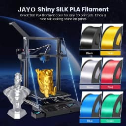 JAYO 10Rolls SILK PLA+ 3D Filament 1.75mm SILK PLA Rainbow Filament for FDM 3D Printer SILK Dual & Triple 3D Printing Materials