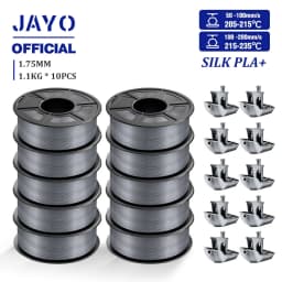 JAYO 10Rolls SILK PLA+ 3D Filament 1.75mm SILK PLA Rainbow Filament for FDM 3D Printer SILK Dual & Triple 3D Printing Materials