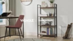 VASAGLE 4-Tier Bookshelf, Bookcase, Shelving Unit, for Office, Study, Living Room, Bedroom, 30 x 66 x 120 cm
