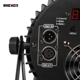 SHEHDS LED 4pcs 18x12W RGBW/18x18W RGBWA+UV Flat Par Lighting Aluminum Alloy DJ Disco Stage Equipment Christmas Decoration