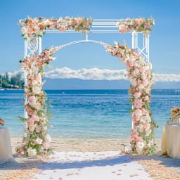 Large Heavy Duty Metal Wedding Arch Frame Party Backdrop Stand for Birthday Garden Trellis