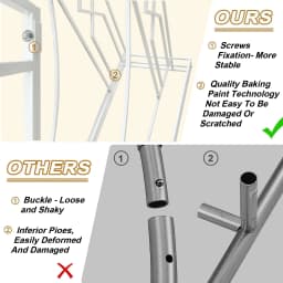 Large Heavy Duty Metal Wedding Arch Frame Party Backdrop Stand for Birthday Garden Trellis