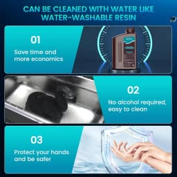 SUNLU 1KG ABS Like /Water Washable ABS Resin 1000G/Bottle 405nm Rapid UV-Curing Photopolymer Resin For LCD 3D Printer Material