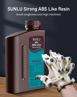 SUNLU 1KG ABS Like /Water Washable ABS Resin 1000G/Bottle 405nm Rapid UV-Curing Photopolymer Resin For LCD 3D Printer Material