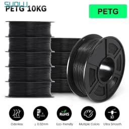 SUNLU 10KG 3D Filament PLA/PLA PLUS/PETG/Easy ABS Filamnet 1.75mm 10Roll 1KG Neatly Wound 3D Printer Filament for 3D Printer