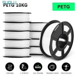 SUNLU 10KG 3D Filament PLA/PLA PLUS/PETG/Easy ABS Filamnet 1.75mm 10Roll 1KG Neatly Wound 3D Printer Filament for 3D Printer
