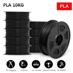 SUNLU 10KG 3D Filament PLA/PLA PLUS/PETG/Easy ABS Filamnet 1.75mm 10Roll 1KG Neatly Wound 3D Printer Filament for 3D Printer