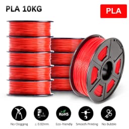SUNLU 10KG 3D Filament PLA/PLA PLUS/PETG/Easy ABS Filamnet 1.75mm 10Roll 1KG Neatly Wound 3D Printer Filament for 3D Printer