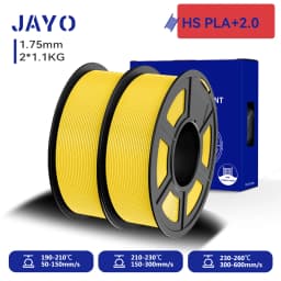 JAYO 2.0 PLA Plus 3D Filament 1.75MM Upgrade PLA + 3D Printer Filament 2 Rolls Neatly Wound 3D Printing Filament High Toughness