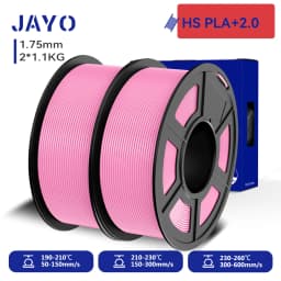 JAYO 2.0 PLA Plus 3D Filament 1.75MM Upgrade PLA + 3D Printer Filament 2 Rolls Neatly Wound 3D Printing Filament High Toughness