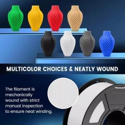 JAYO 2.0 PLA Plus 3D Filament 1.75MM Upgrade PLA + 3D Printer Filament 2 Rolls Neatly Wound 3D Printing Filament High Toughness