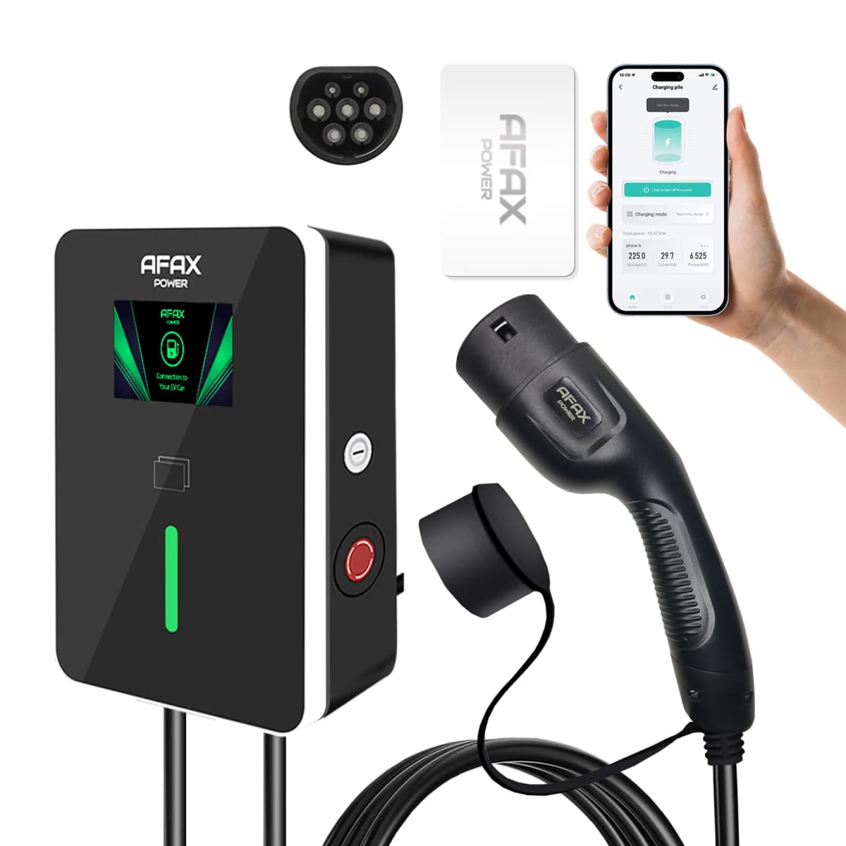 Home Smart Wallbox 7kw 11kw 22kw AC Charger Type1 Type2 GBT EV Charging Station For Electric Vehicle Charger